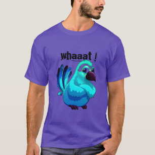 Camiseta Retro de pájaro azul Personalizado enojado