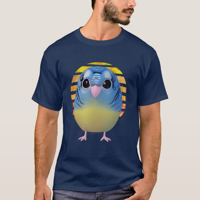 Camiseta Retro de pájaro de observación de aves (Anverso)