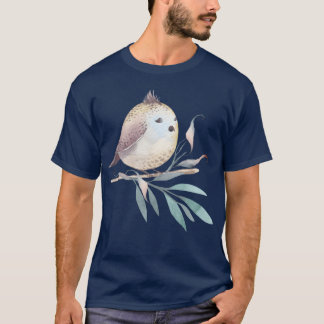 Camiseta Retro de pájaro dormido