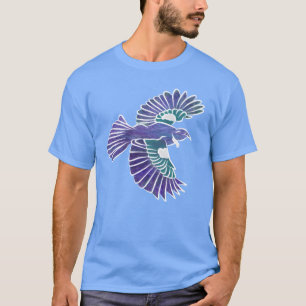 Camiseta Retro de pájaro nativo de Nueva Zelanda