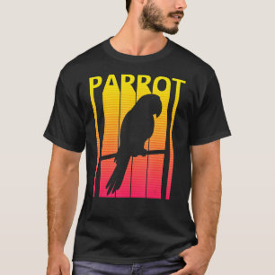 Camiseta Retro de pájaro perico