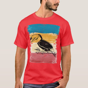 Camiseta Retro de pájaro Tropical Toucan