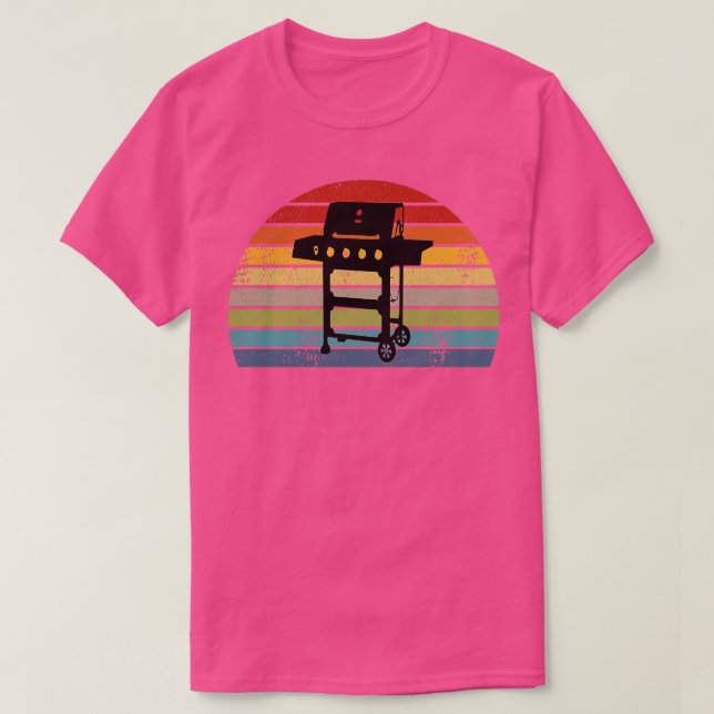 Camiseta Retro de parrilladas BBQ (Diseño del anverso)