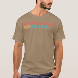 Camiseta Retro de pastor de gato profesional