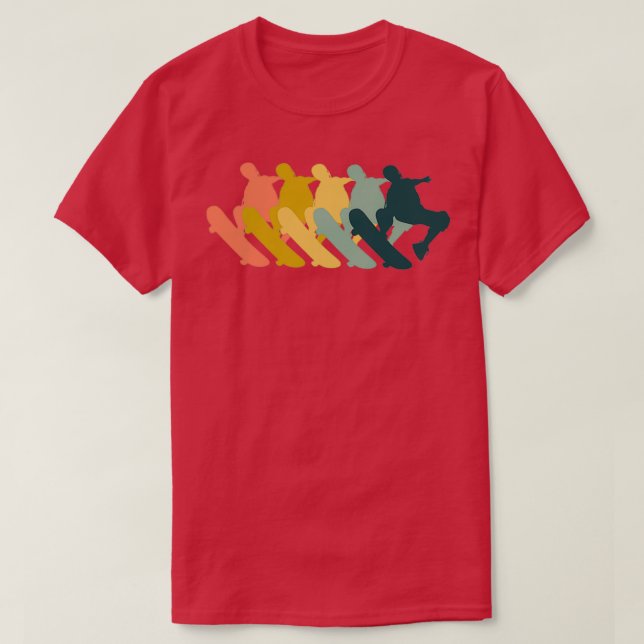 Camiseta Retro de patinaje (Diseño del anverso)