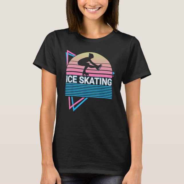 Camiseta Retro de patinaje sobre hielo (Anverso)