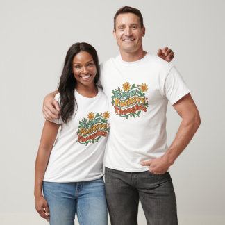 Camiseta Retro de Pensamientos Positivos