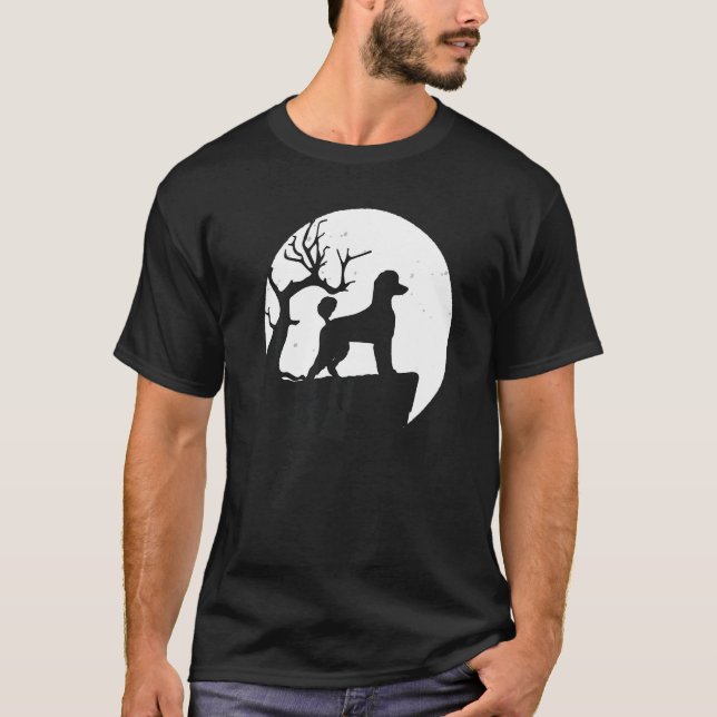 Camiseta Retro de perro caniche 12 (Anverso)