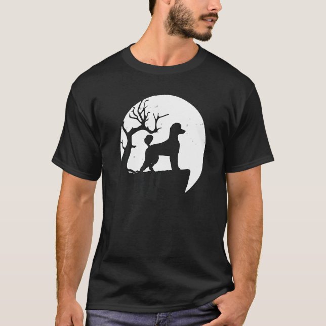 Camiseta Retro de perro caniche 12 (Anverso)