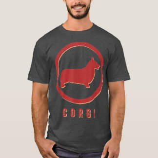 Camiseta Retro de Perro Corgi
