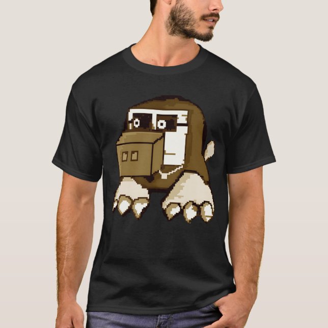 Camiseta Retro de perro cuadrado (Anverso)