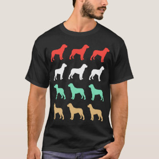 Camiseta Retro de Perro de Rottweiler Vintage