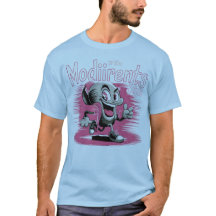Camiseta Retro de Personaje de Dibujos Animados Ro