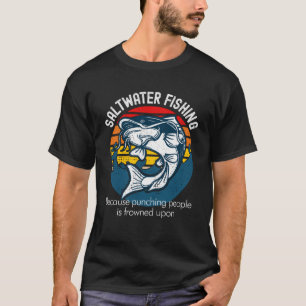 Camiseta Retro de pesca de agua salada