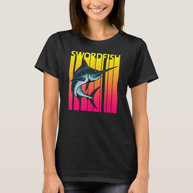 Camiseta Retro de pez espada (Anverso)