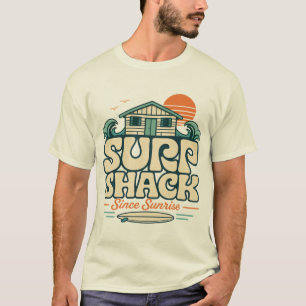 Camiseta Retro de Playa y Surf