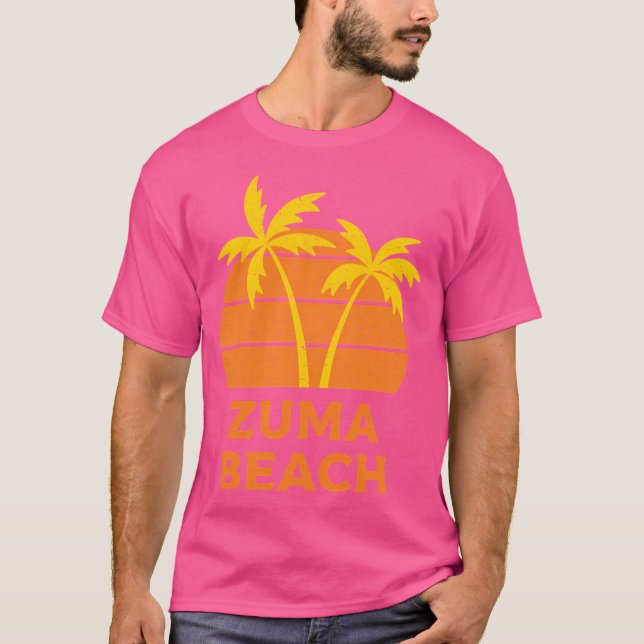 Camiseta Retro de playa Zuma (Anverso)
