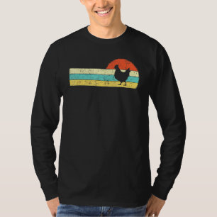 Camiseta Retro de pollo Hen Pollitos Granos de corral