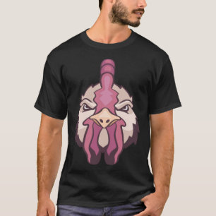 Camiseta Retro de pollo Hombres Mujeres gallo de pollo