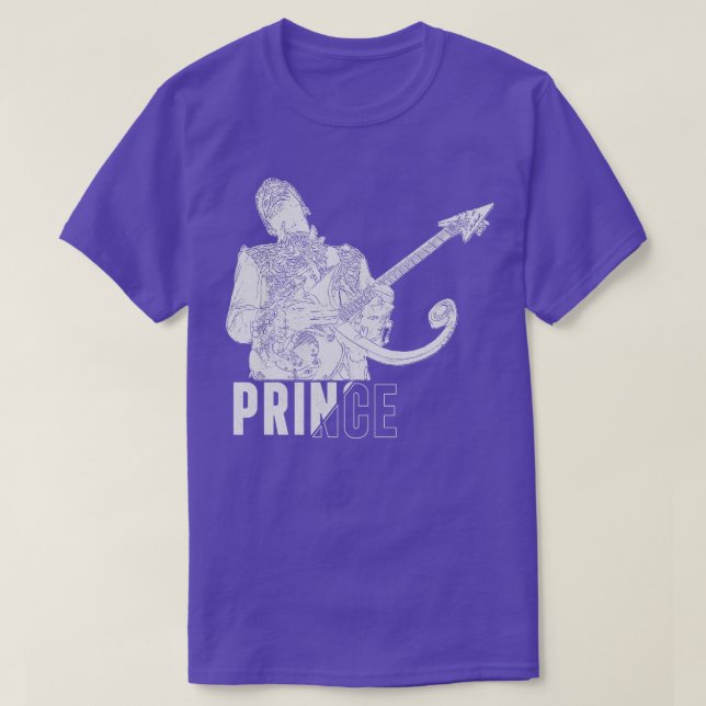 Camiseta Retro de Prince White (Diseño del anverso)