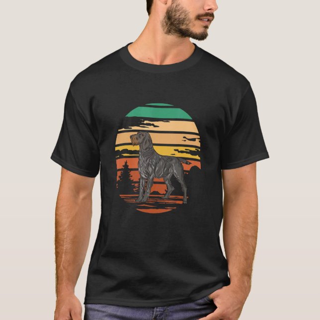 Camiseta Retro de puntero con cable alemán (Anverso)
