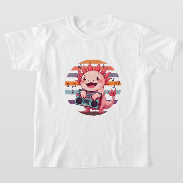 Camiseta Retro de radio Axolotl (Distribución)