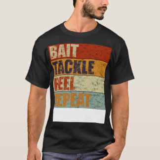 Camiseta Retro de repetición de la chaqueta de cebo