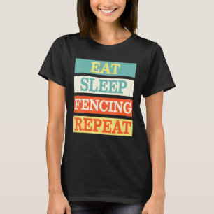 Camiseta Retro de repetición de la esgrima de suspensión de