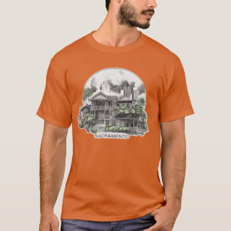 Camiseta retro de Sacramento Ciudad California EE.