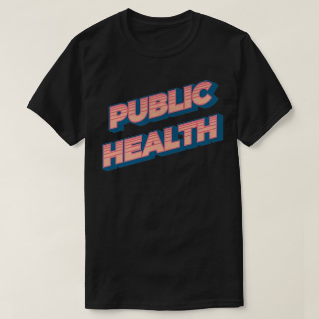 Camiseta Retro de salud pública (Diseño del anverso)