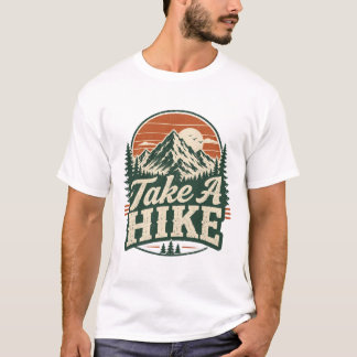 Camiseta Retro de Senderismo 'Take A Hike'