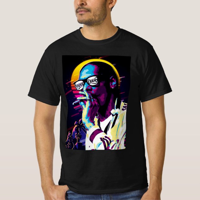 Camiseta Retro de Snoop Dog Music (Anverso)