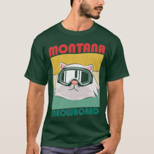 Camiseta Retro de snowboard de Montana