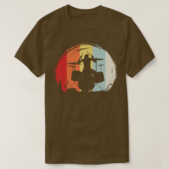 Camiseta Retro de tambor (Diseño del anverso)