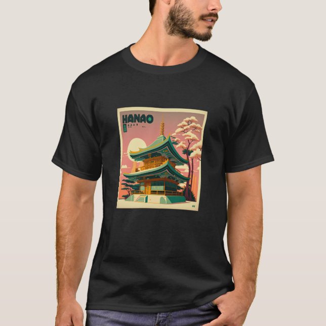 Camiseta Retro de tema japonés vintage (Anverso)
