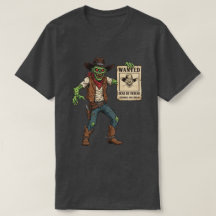 Camiseta retro de terror de zombi vintage buscado