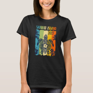 Camiseta Retro de tortuga marina Isla Sanibel Florida Vac f