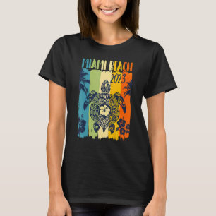 Camiseta Retro de tortuga marina Miami Beach Familia Florid