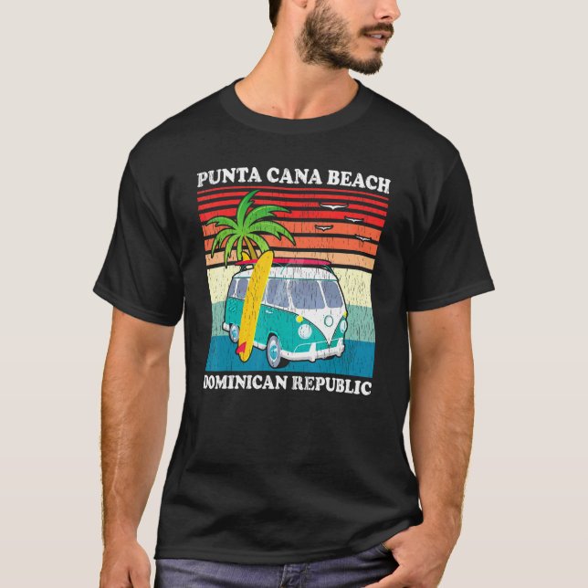 Camiseta Retro de vacaciones en familia República Dominican (Anverso)