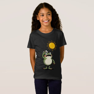 Camiseta Retro de Verano para Niñas Rana - Linda