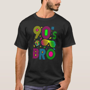 Camiseta Retro de vestimenta Fiesta de Bro Noventa de los 9