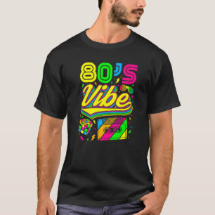 Camiseta Retro de vestimenta Fiesta Vibe Ochenta de 80
