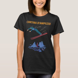 Camiseta Retro de Viaje a Cortina d'Ampezzo Italia