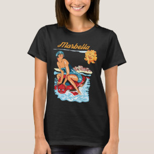 Camiseta Retro de Viaje a la Costa de Marbella Esp