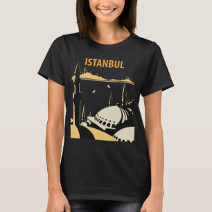 Camiseta Retro de Viaje a la Mezquita de Estambul 