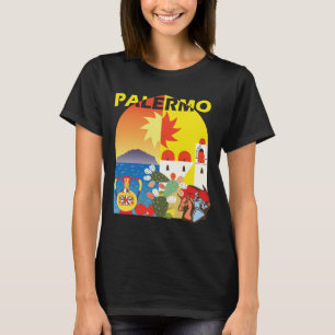 Camiseta Retro de Viaje a Palermo Sicilia Italia