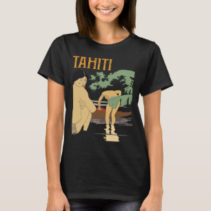 Camiseta Retro de Viaje a Playa Tropical de Tahití