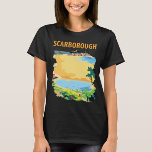 Camiseta Retro de Viaje Británico a Scarborough ju