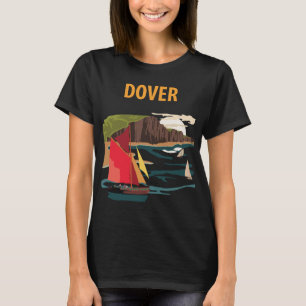 Camiseta retro de viaje Dover White Cliffs Coast