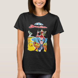 Camiseta Retro de Viaje Jamaica Beach Sun